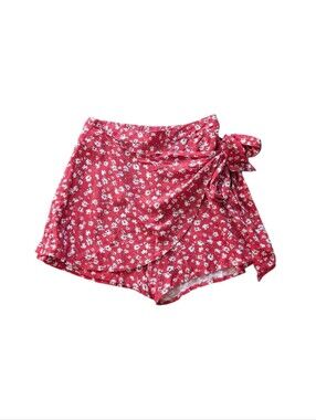 Japna Floral Wrap Side Tie Skort NWT